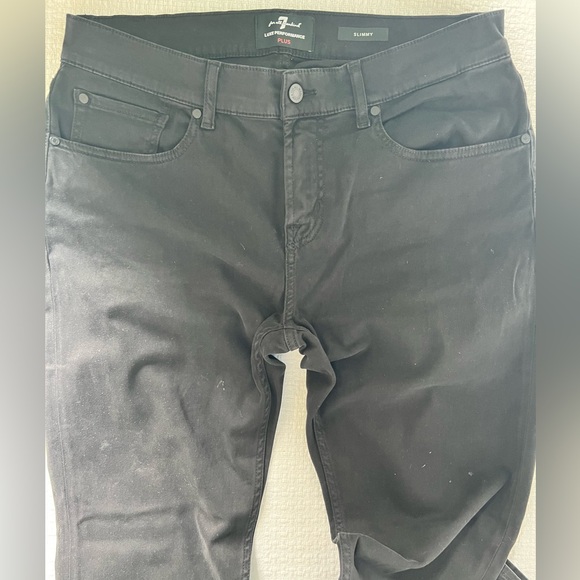 7 for all mankind men’s black jeans size 33 - Picture 4 of 8